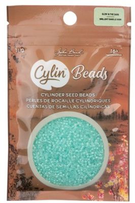 Cylin Beads Sz 11 Glow in the Dark #1145 Green 25g