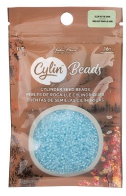 Cylin Beads Sz 11 Glow in the Dark #1151 Sky 25g