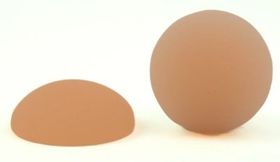 Cabochon Apricot Puffed Round 18mm