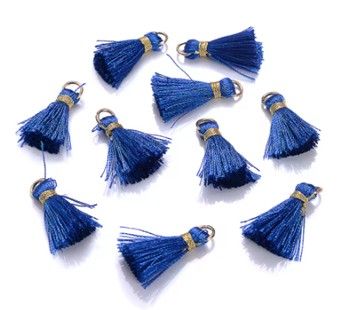 Tassel 1" Navy 2 Pieces