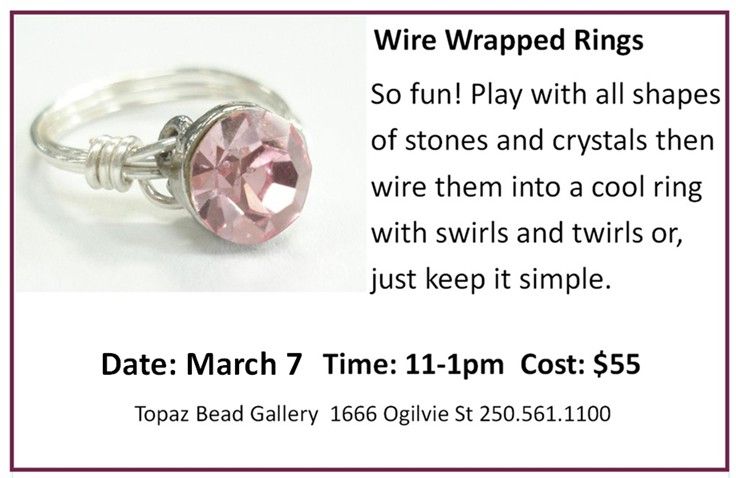 CLASS: Wire Wrapped Rings TBA