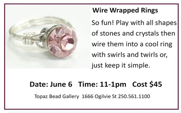 CLASS: Wire Wrapped Rings TBA