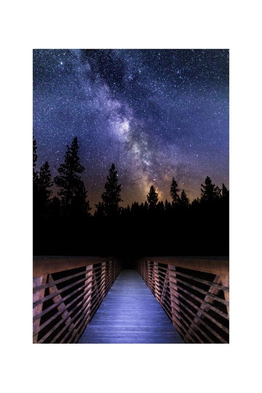 Print - The Milky Way over the El-O-Win Bridge