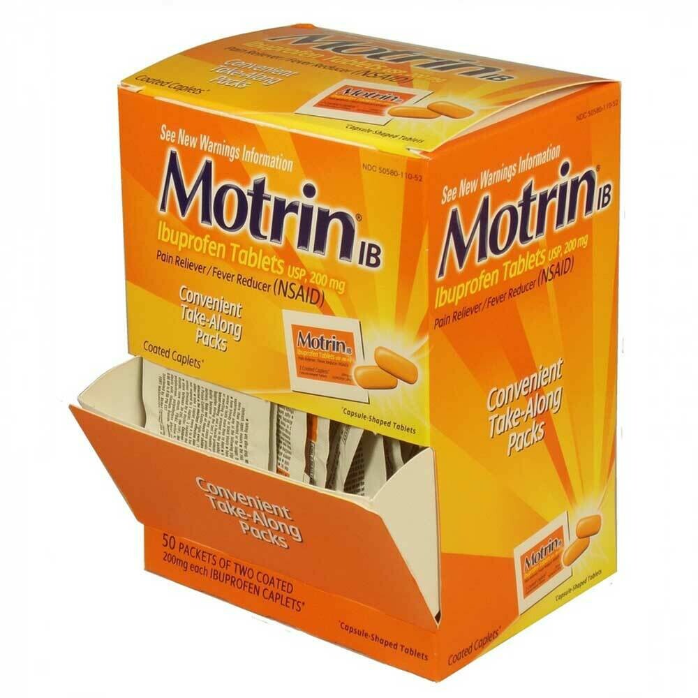Motrin IB Ibuprofen Tablets USP 200mg 2PK 25CT