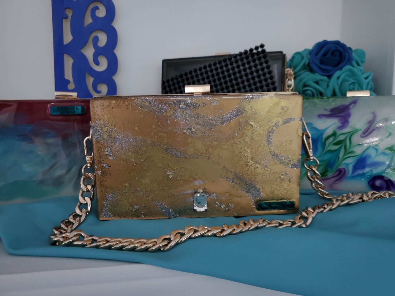 Silver/Gold Resin Purse