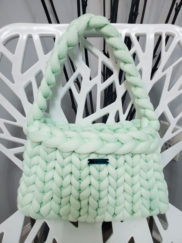 Pastel Green Artisan Crocheted Purse