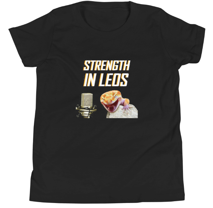 Youth Strength In Leos Logo Tee