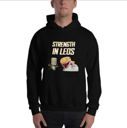 Adult Strength In Leos Logo Hoodie