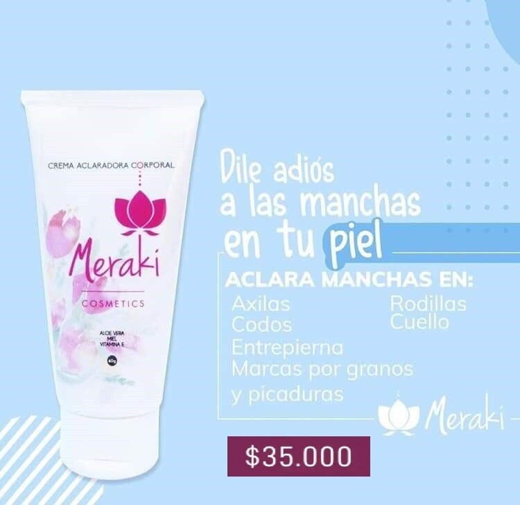 Crema Aclaradora Corporal Meraki