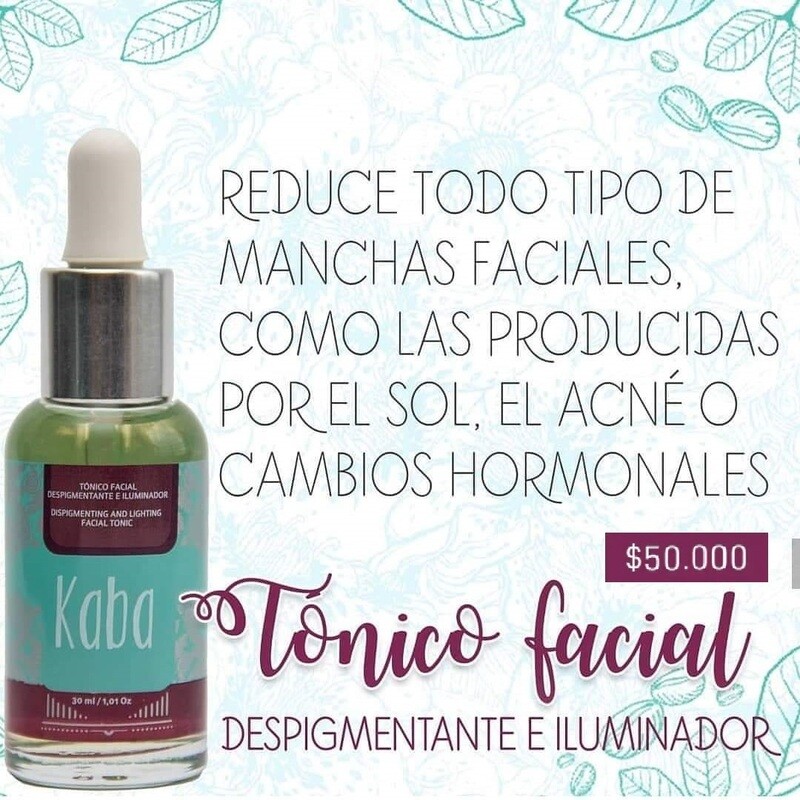 Tónico Facial Despigmentante Kaba