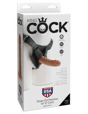 KING COCK - 6" STRAP-ON