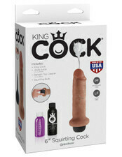 KING COCK - 6" SQUIRTING COCK