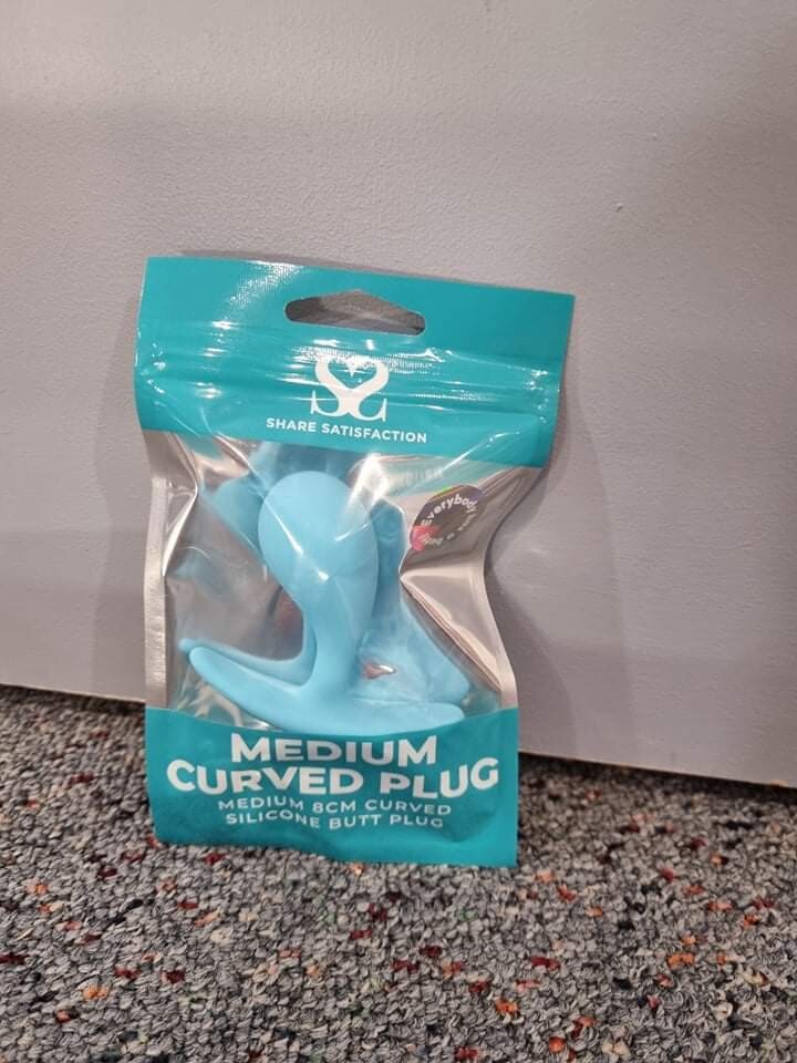 SS - MEDIUM CURVED BUTT PLUG