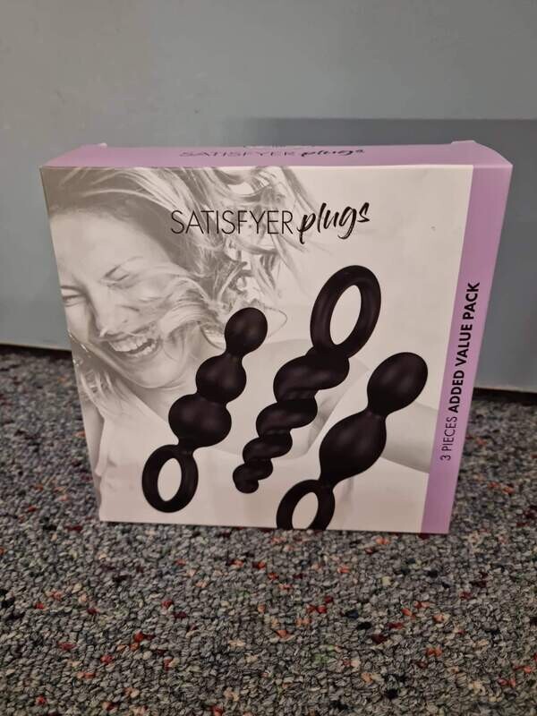 SATISFYER PLUGS - 3 PC PACK