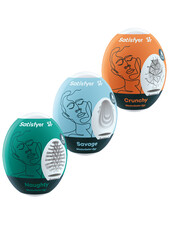 SATISFYER - MASTURBATOR EGGS X3
