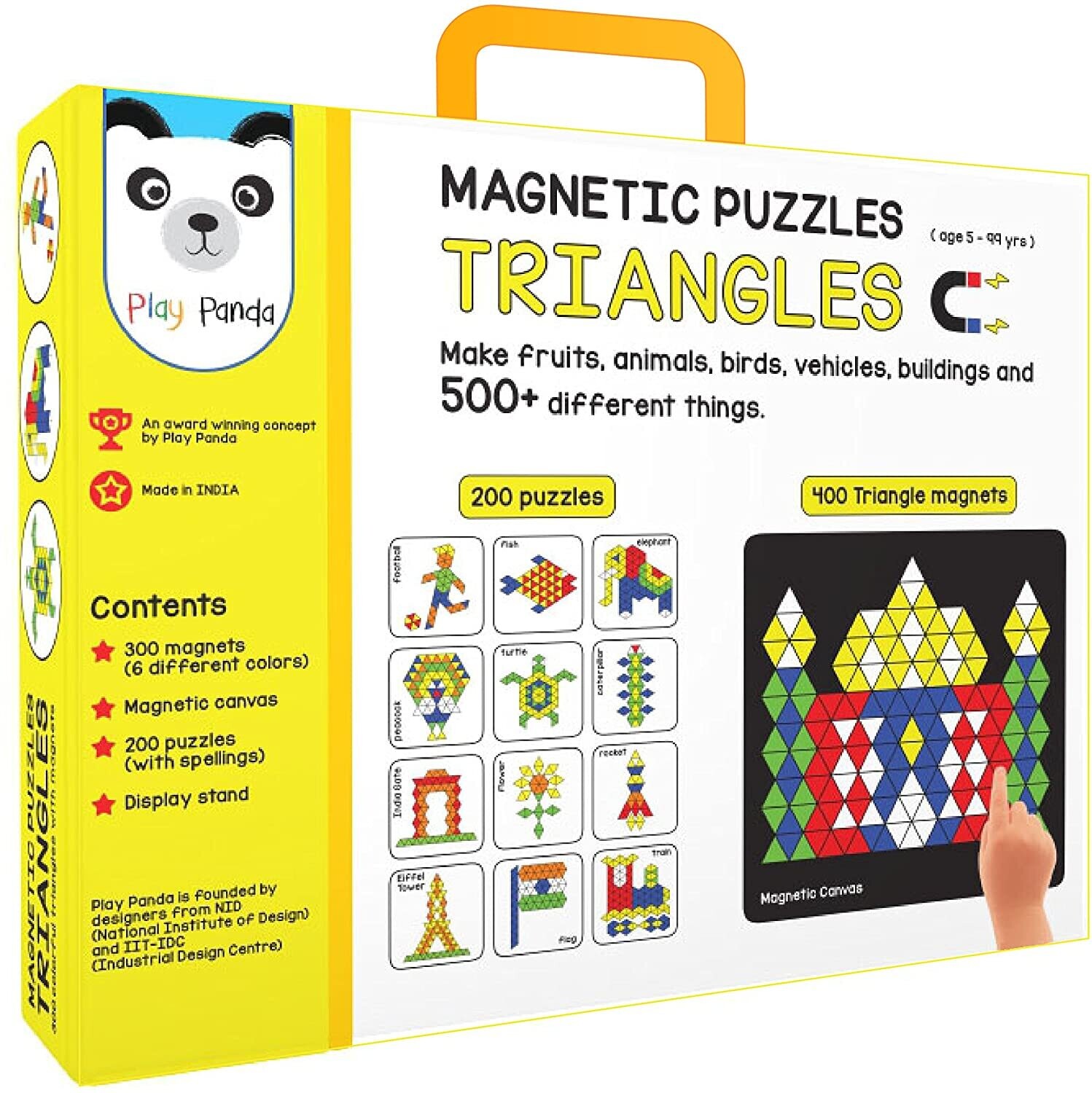 Play Panda Magnetic Puzzles : Triangles