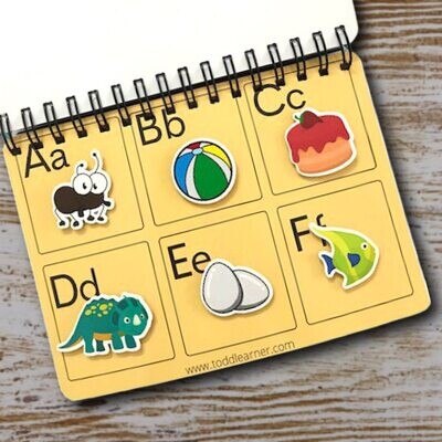 English Learning Activity Book Binder for 2-4 year kids. A5 Size