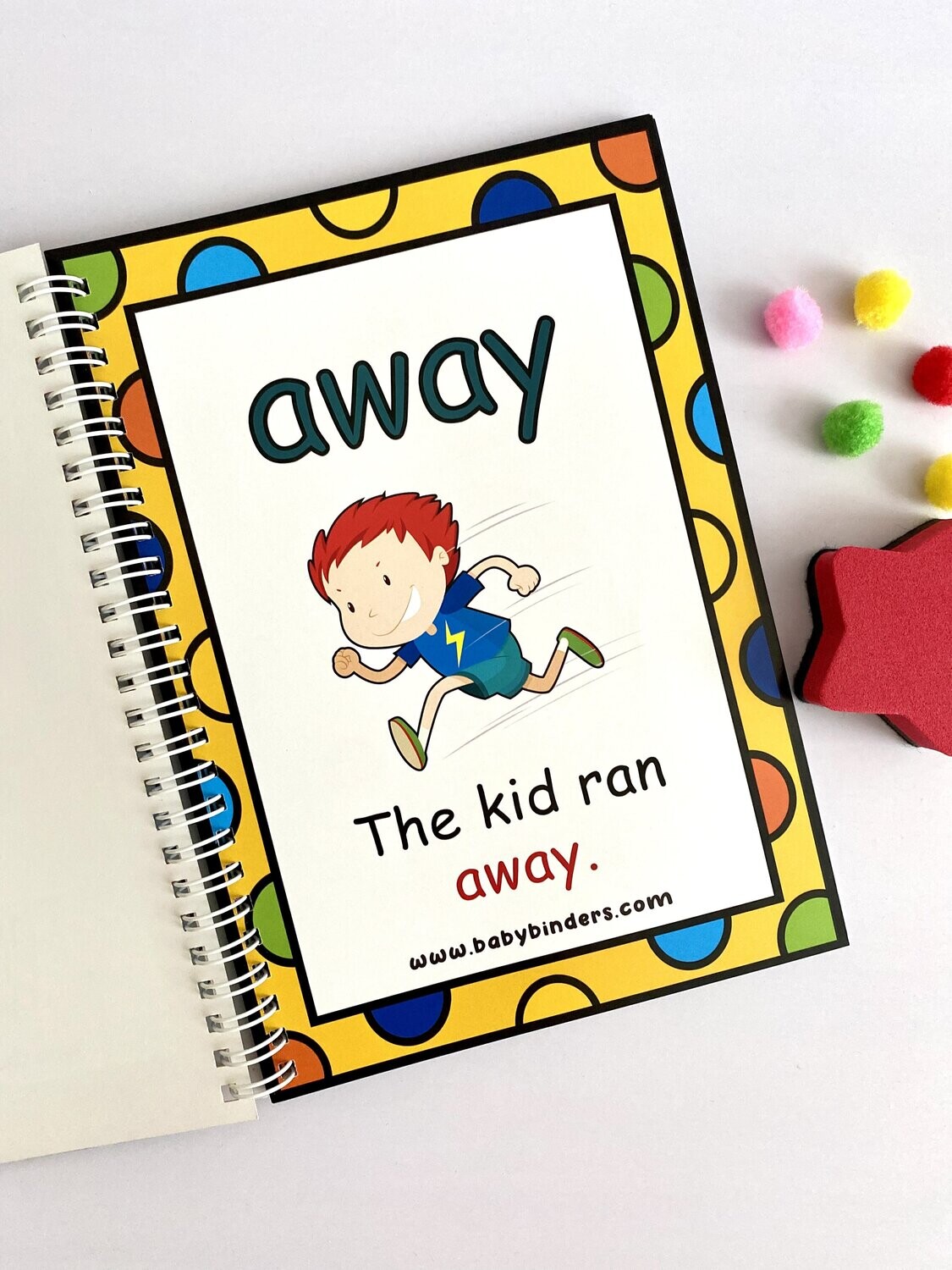 Pre K Sight Words Learning Book for Kids.