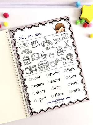 Phonics Cut and Paste Workbook for Kids (Learning Phonics).