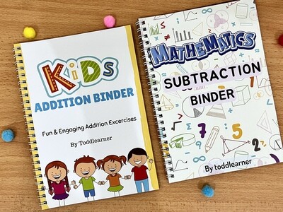 Math Addition and Subtraction Practice Set for Kids