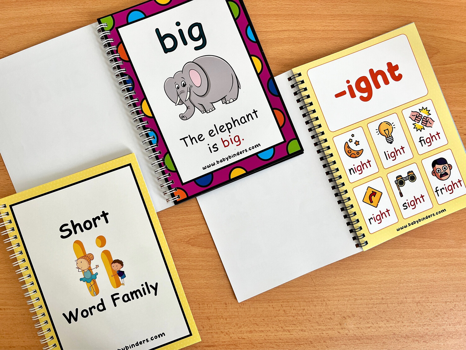 Learn to Read English Bundle for Kindergarten Kids. Set of 3 books suitable for 3-5 years