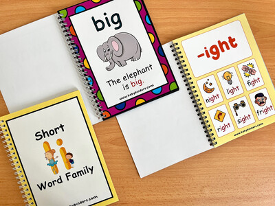 Learn to Read English Bundle for Kindergarten Kids. Set of 3 books suitable for 3-5 years