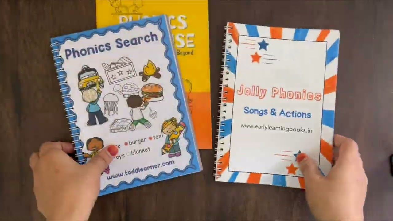 Phonics Learning Bundle for Kids. Set of 3 Books.