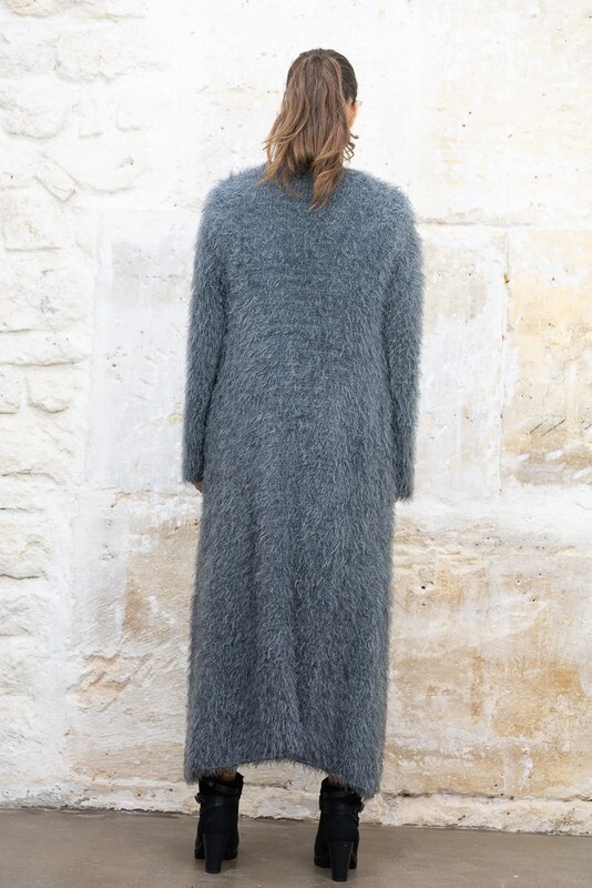 Furry Maxi Cardigan