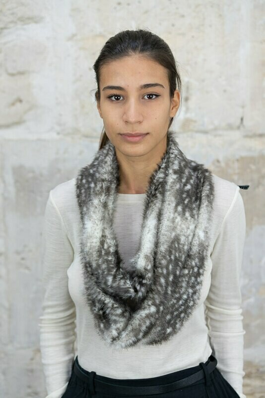 Eco-Fur Triple Loop Scarf