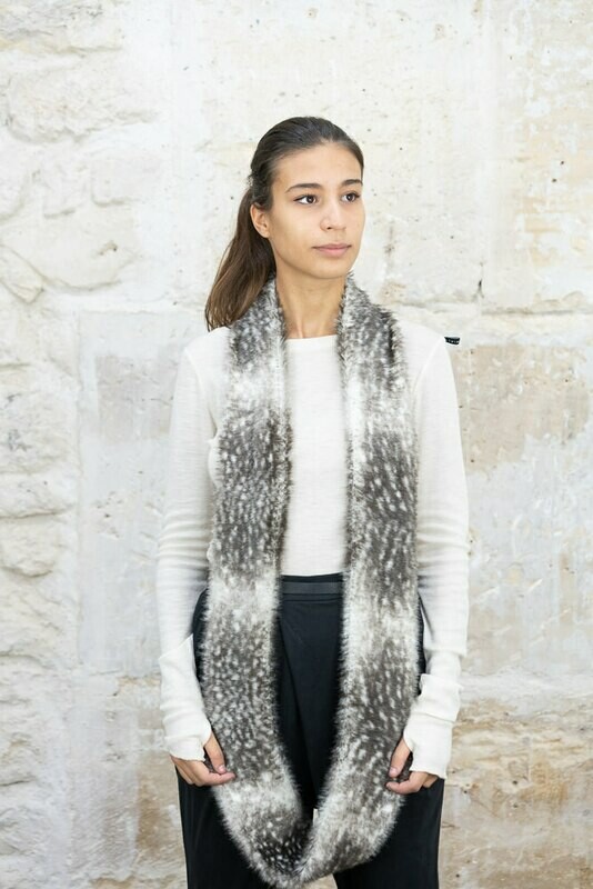Eco-Fur Triple Loop Scarf