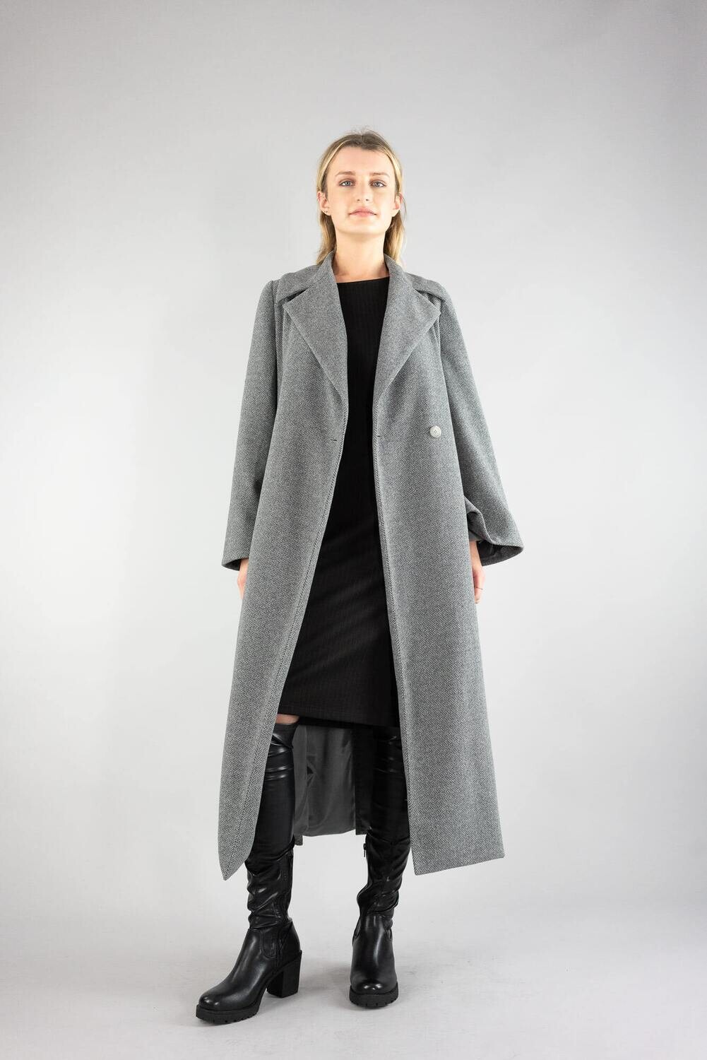 Double-Breasted Rafters Overcoat