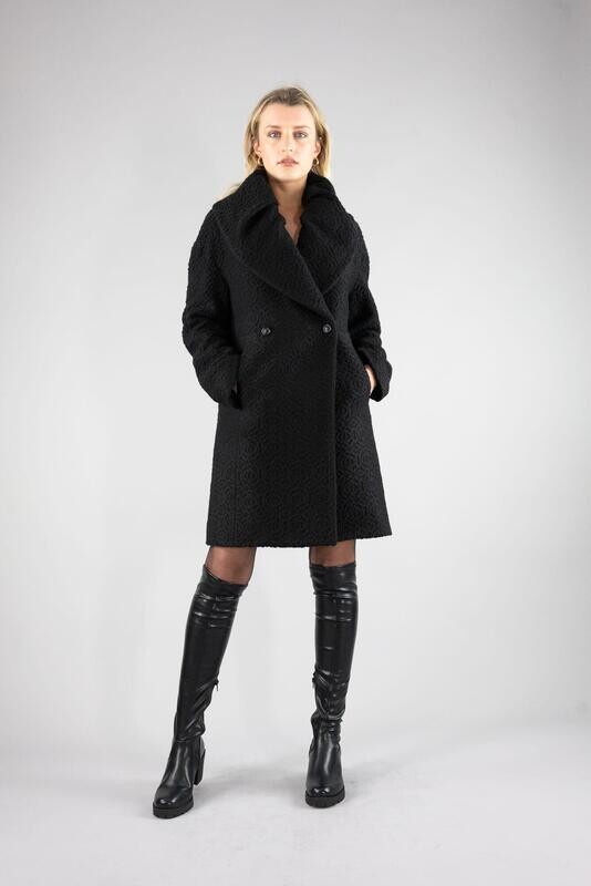 Big Shawl Collar Coat