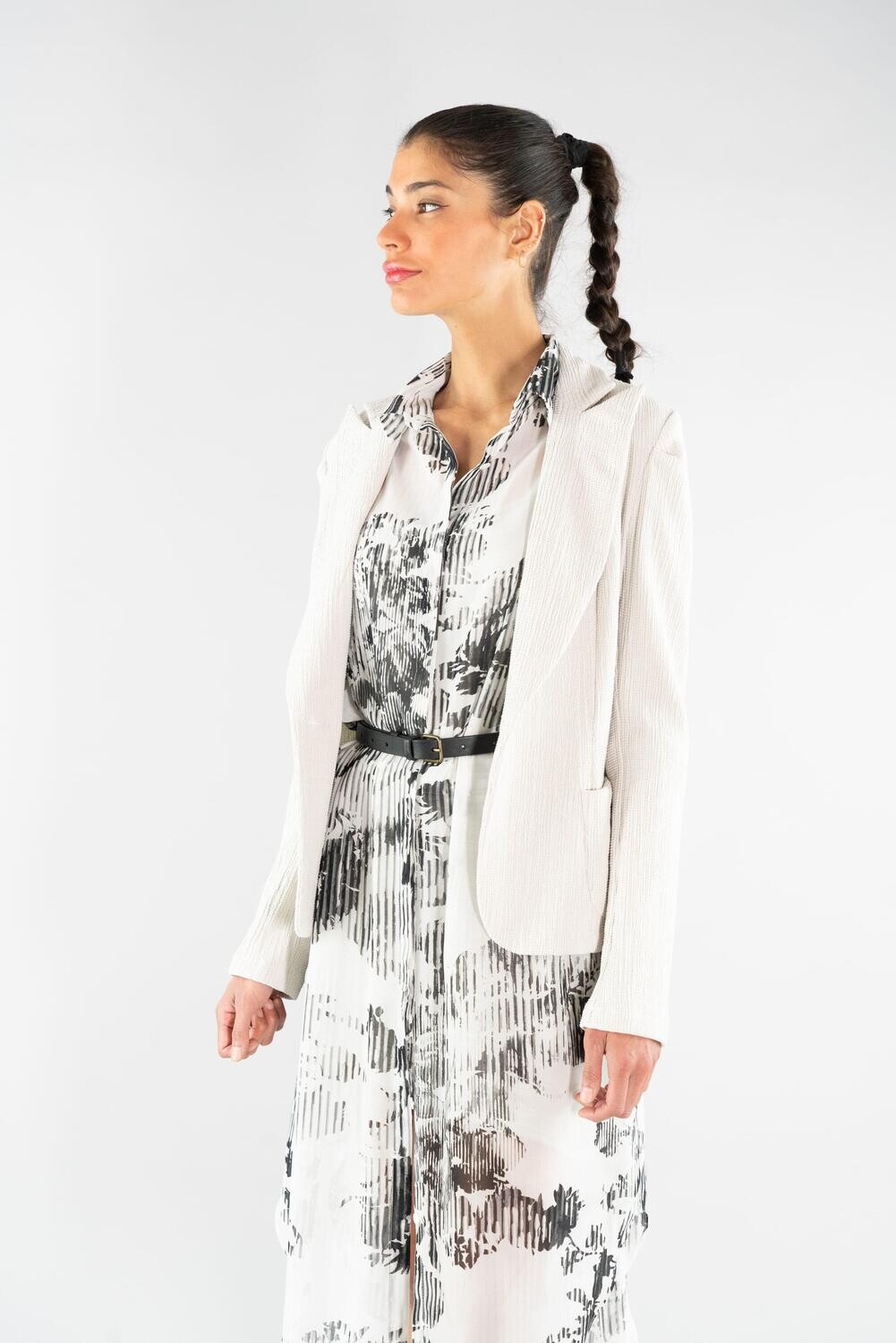 PRINTED SHIRT DRESS