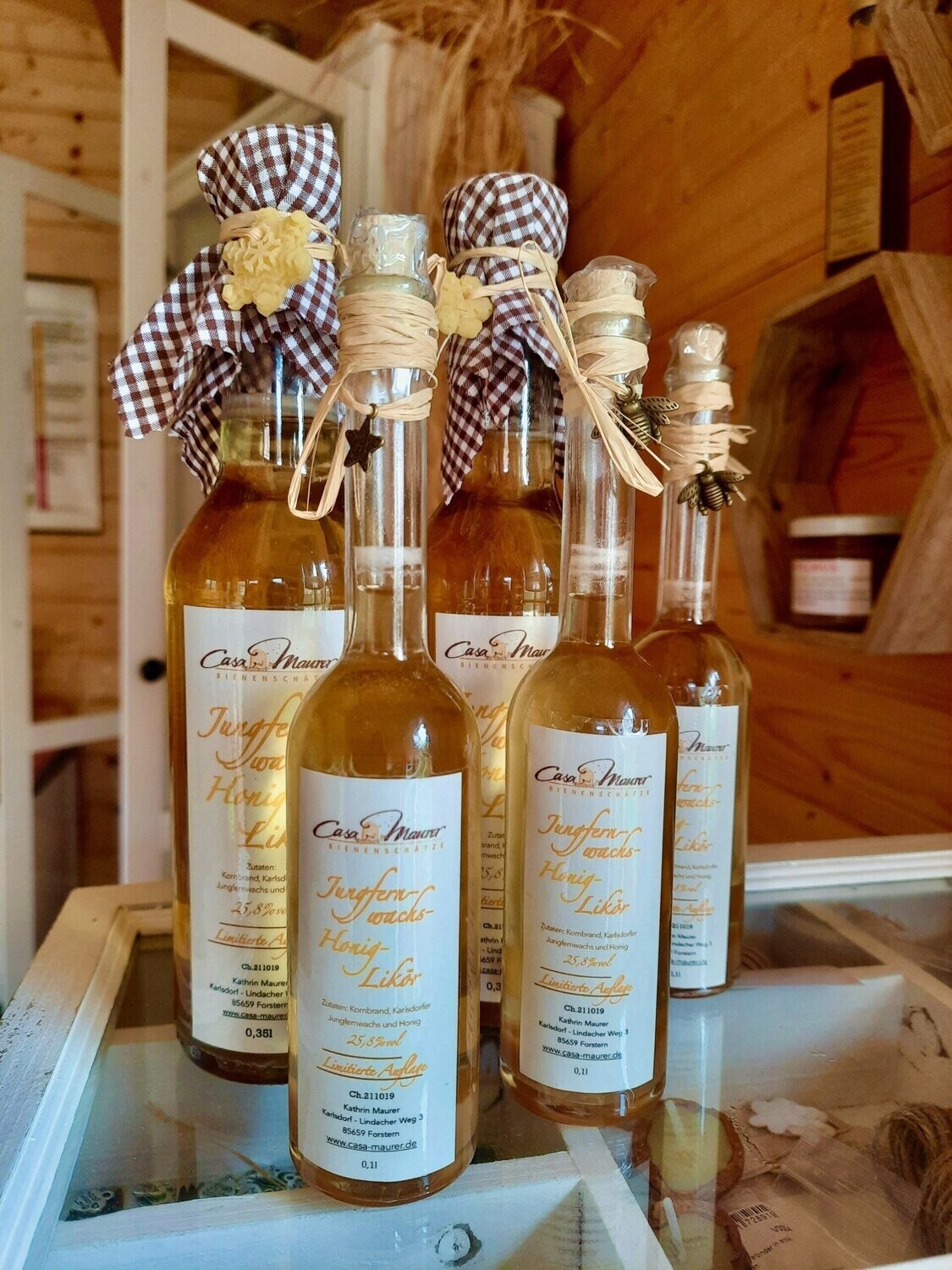 Jungfernwachs-Honig-Likör