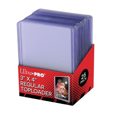 Ultra Pro - 3&quot; x 4&quot; Clear Regular Toploaders (25ct)