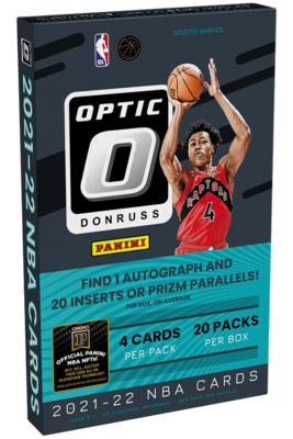 2021-22 Panini Donruss Optic Basketball Cards Hobby Box