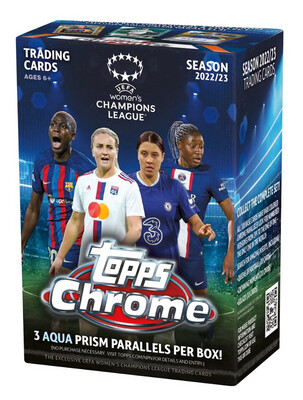 Topps Chrome UEFA Women's Champions League Soccer Blaster Box 2022/23 (case of 40 boxes)