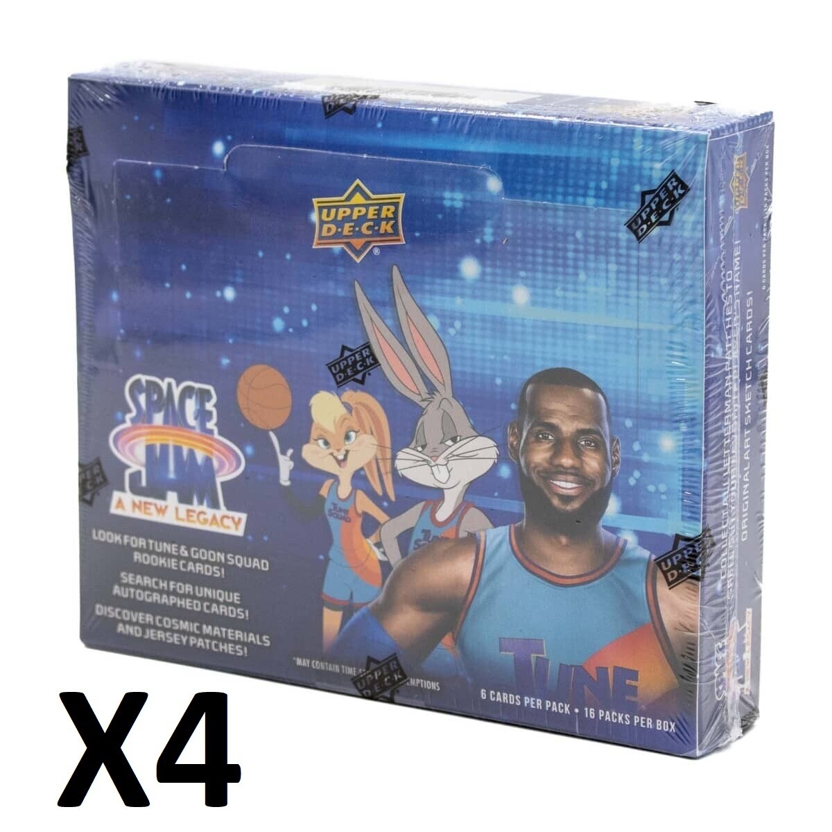 Upper Deck - Space Jam : A New Legacy Hobby Box (lot of 4 boxes)
