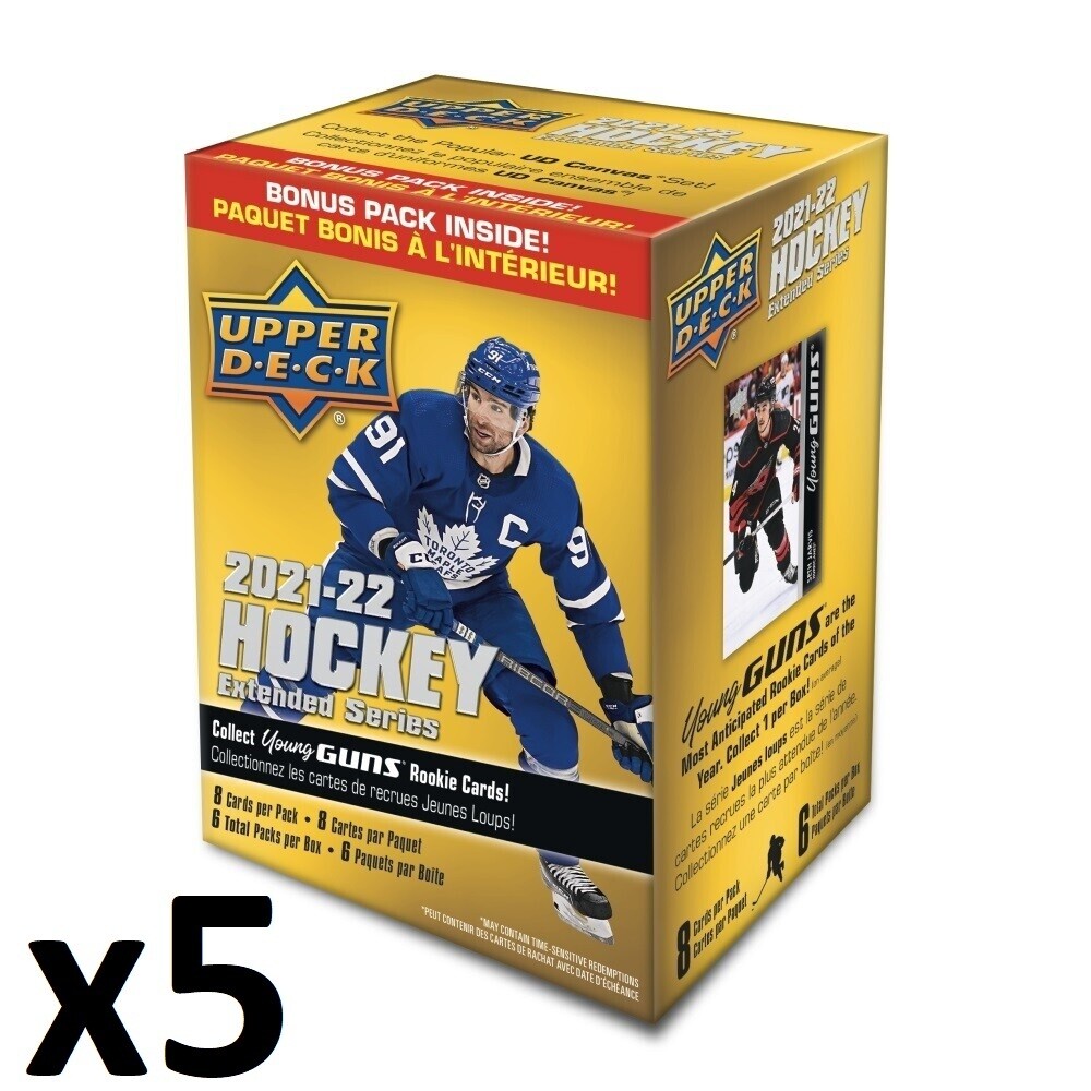 Upper Deck Extended Hockey Cards - Blaster box 2021-22 (lot of 5 boxes)