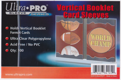 Ultra Pro - Vertical Booklet Card Sleeves (100ct)