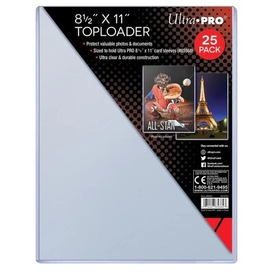 Ultra Pro - 8-1/2&quot; x 11&quot; Toploaders for Soft Sleeves (x1)