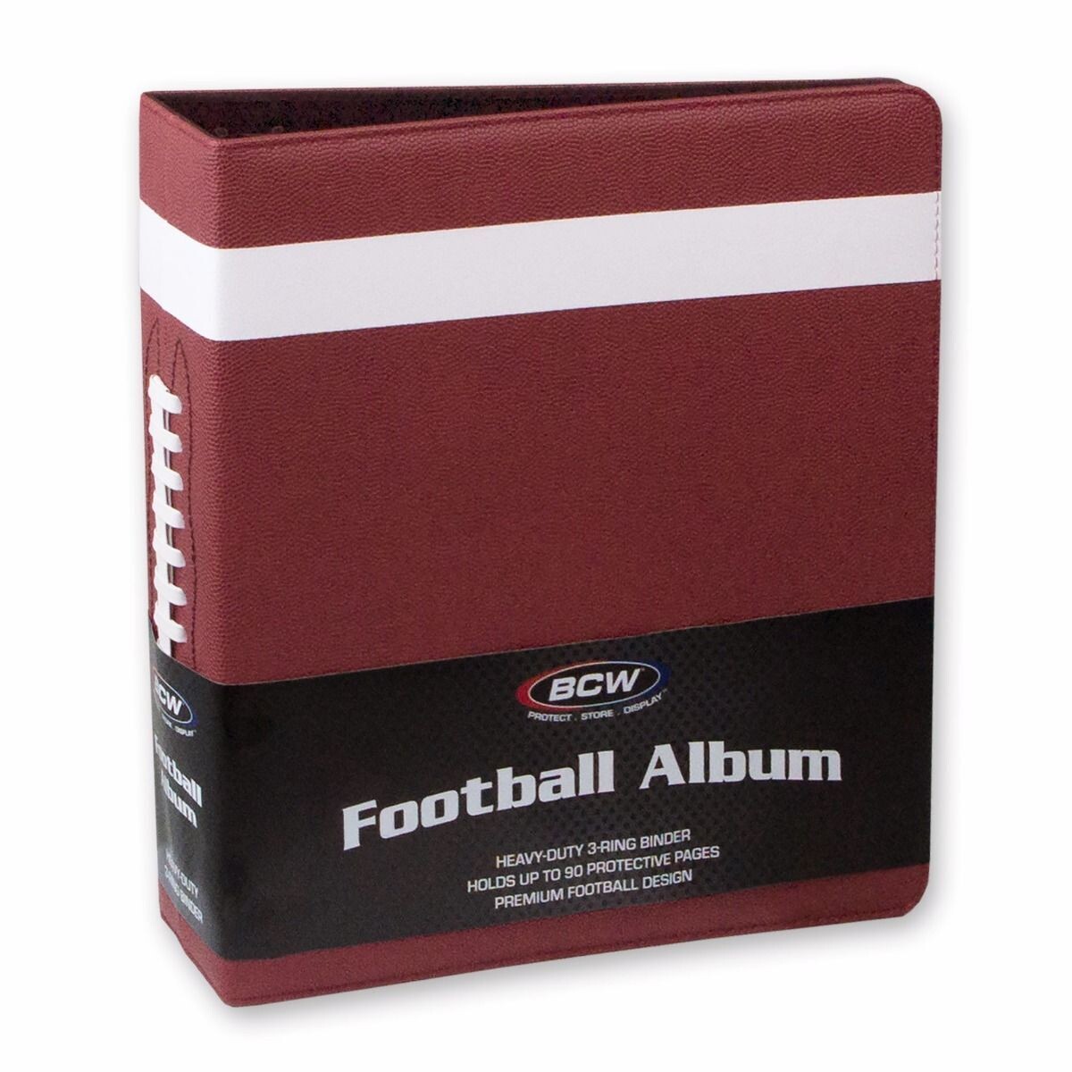 BCW - 3 in. Album - Football Collectors Album - Premium Brown