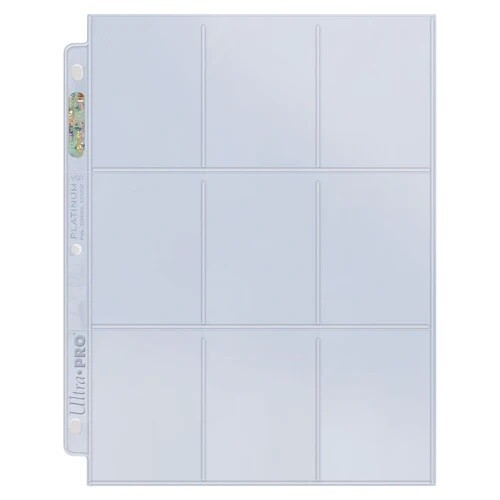 Ultra Pro - Platinum Series 9-Pocket Pages for standard cards (100ct)