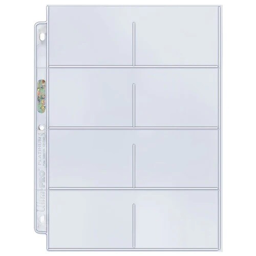 Ultra Pro - Platinum Series 8-Pocket Pages for 2-3/4&quot; x 3-1/2&quot;cards (100ct)