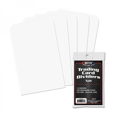 BCW - Trading Card Dividers Tall (x10)