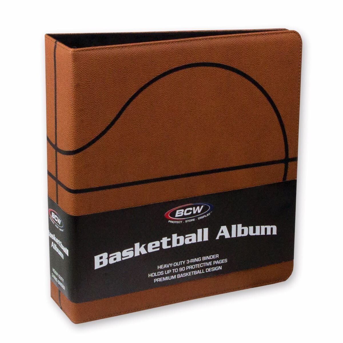 BCW - 3 in. Album - Basketball Collectors Album - Premium Brown