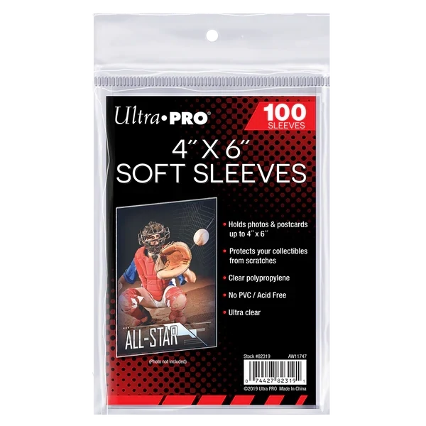 Ultra Pro - 4" x 6" Soft Sleeves (100ct)