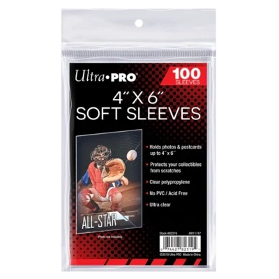Ultra Pro - 4&quot; x 6&quot; Soft Sleeves (100ct)