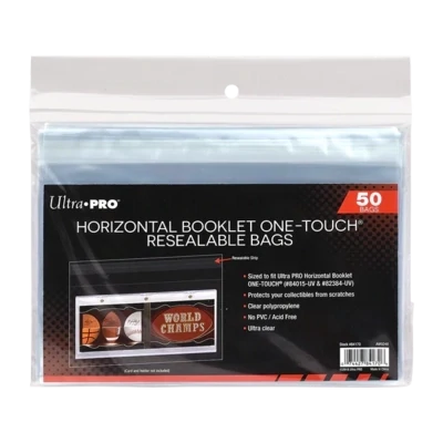 Ultra Pro - Horizontal Booklet ONE-TOUCH Resealable Bags (50ct)