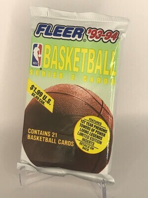 1993/94 Fleer Basketball Series 2 Jumbo Pack